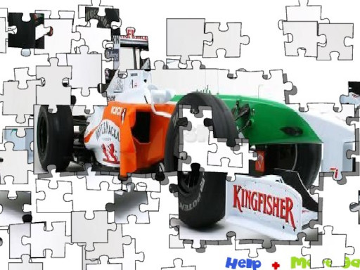 Formula Indy Jigsaw Game